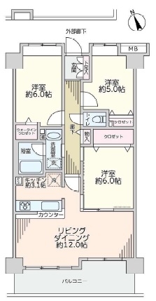 中古マンション 川口市元郷２丁目 埼玉高速鉄道川口元郷駅 4,290万円
