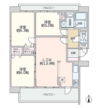 中古マンション 川口市並木元町 JR京浜東北線川口駅 3,399万円