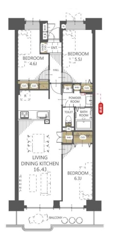 中古マンション 越谷市赤山町４丁目 東武伊勢崎線新越谷駅 2,890万円