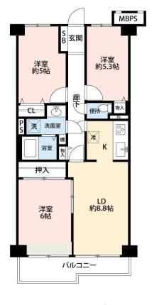 中古マンション 春日部市大枝 東武伊勢崎線せんげん台駅 1,850万円