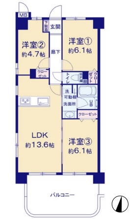 中古マンション 川口市柳崎５丁目 JR武蔵野線東浦和駅 2,580万円