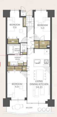 中古マンション 三郷市早稲田７丁目 JR武蔵野線三郷駅 2,290万円