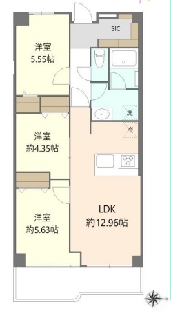 中古マンション 埼玉県三郷市三郷１丁目 JR武蔵野線三郷駅 2,580万円