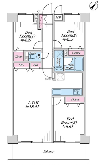 中古マンション 越谷市大字大房 東武伊勢崎線北越谷駅 3,298万円