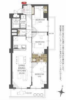 中古マンション 草加市北谷１丁目 東武伊勢崎線獨協大学前駅 2,390万円