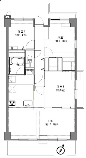 中古マンション 上尾市西宮下３丁目 JR高崎線上尾駅 2,190万円