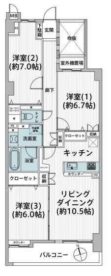 中古マンション さいたま市緑区大字大間木 JR武蔵野線東浦和駅 2,690万円