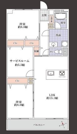 中古マンション 埼玉県川口市大字新堀 東武伊勢崎線草加駅 1,898万円