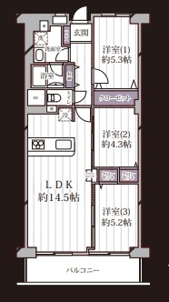 中古マンション 北本市二ツ家１丁目 JR高崎線桶川駅 1,480万円