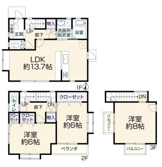 中古戸建 さいたま市南区松本４丁目 JR武蔵野線西浦和駅 2,749万円