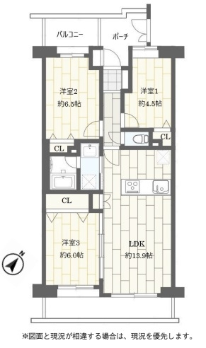 中古マンション 蕨市南町２丁目 JR京浜東北線西川口駅 3,390万円