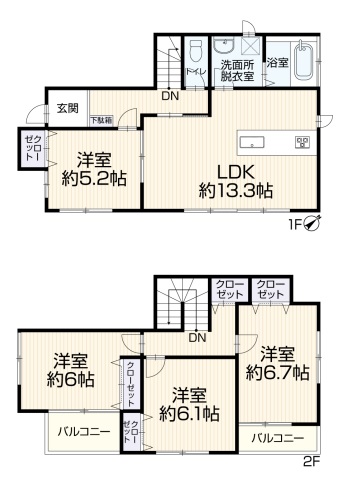 中古戸建 川口市大字赤井 埼玉高速鉄道鳩ケ谷駅 3,149万円