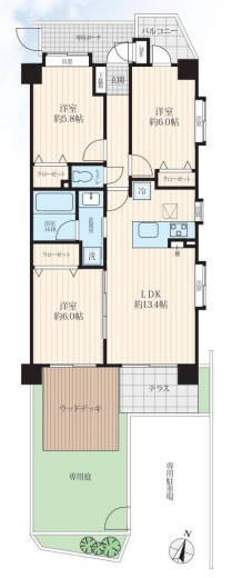 中古マンション 埼玉県さいたま市南区曲本１丁目 JR武蔵野線西浦和駅 3,280万円