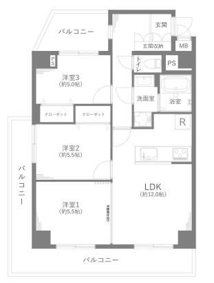 中古マンション 蕨市中央２丁目 JR京浜東北線蕨駅 3,880万円