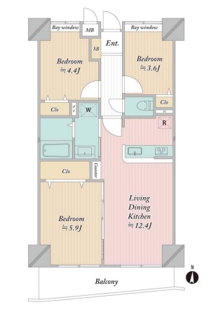 中古マンション 草加市旭町２丁目 東武伊勢崎線新田駅 2,298万円