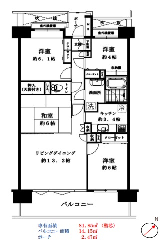 中古マンション 春日部市大畑 東武伊勢崎線武里駅 2,390万円