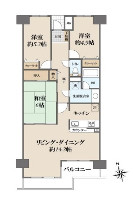 中古マンション 春日部市樋堀 東武伊勢崎線春日部駅 1,290万円