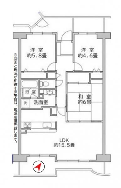 中古マンション 三郷市さつき平１丁目 JR武蔵野線新三郷駅 2,580万円