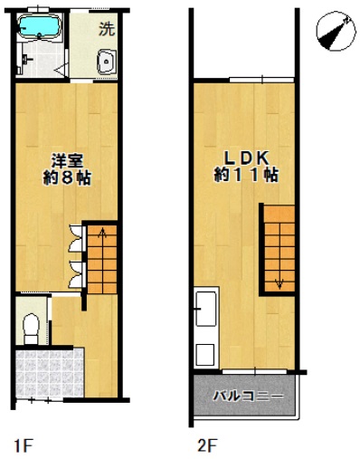 テラスハウス 守口市大久保町１丁目 京阪本線古川橋駅 5.5万円