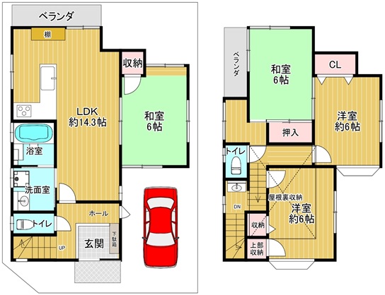 一戸建て 枚方市西船橋１丁目 京阪本線樟葉駅 11.8万円