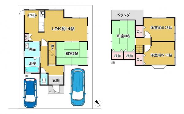 中古戸建 枚方市東山１丁目 京阪本線樟葉駅 2,280万円