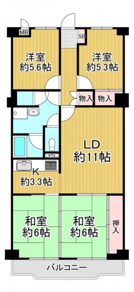 中古マンション 京都市伏見区東柳町 京阪本線中書島駅 2,380万円