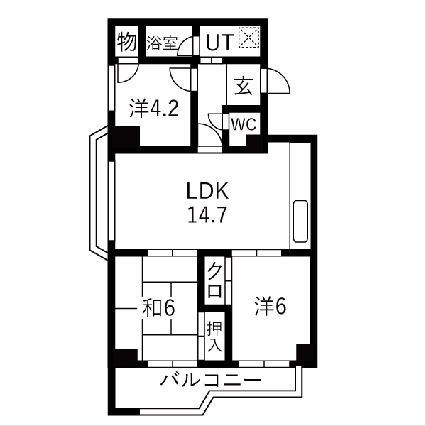マンション 枚方市西田宮町 京阪本線枚方市駅 8万円