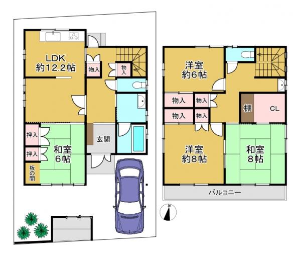 中古戸建 寝屋川市春日町 京阪本線寝屋川市駅 2,480万円