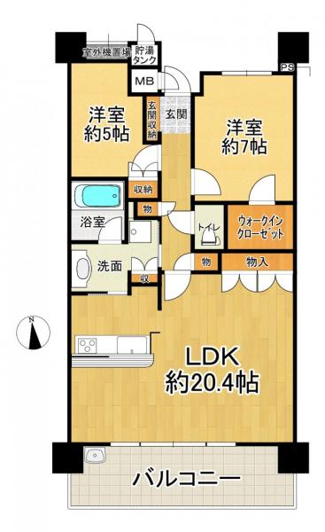 マンション 枚方市楠葉花園町 京阪本線樟葉駅 18万円