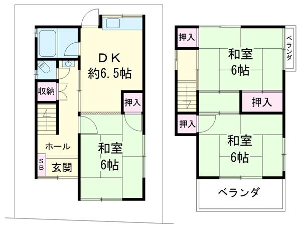 中古戸建 枚方市茄子作１丁目 京阪交野線郡津駅 680万円