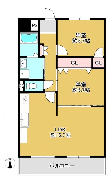 中古マンション 豊中市大島町３丁目 阪急神戸線神崎川駅 1,980万円