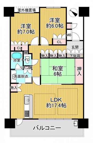 中古マンション 八幡市欽明台東 JR学研都市線松井山手駅 3,480万円