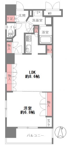 中古マンション 大阪市天王寺区小橋町 近鉄大阪線大阪上本町駅 3,398万円