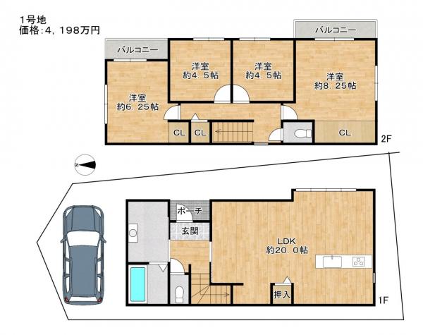 新築戸建 枚方市牧野本町２丁目 京阪本線牧野駅 4,198万円