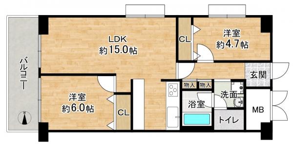 中古マンション 京都市中京区壬生賀陽御所町 阪急京都線大宮駅 2,350万円
