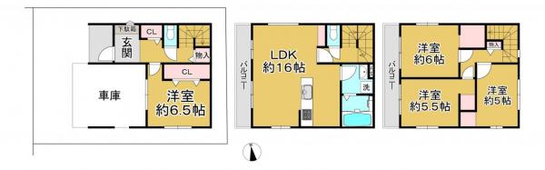 新築戸建 寝屋川市池田西町 京阪本線寝屋川市駅 3,598万円