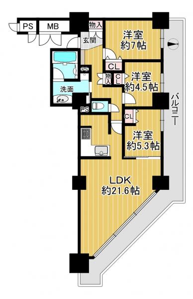 中古マンション 大津市皇子が丘２丁目 JR湖西線大津京駅 3,780万円