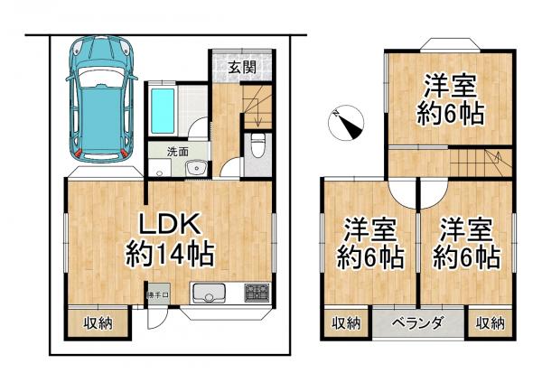 中古戸建 大津市木下町3番17 京阪石山坂本線膳所本町駅 1,880万円
