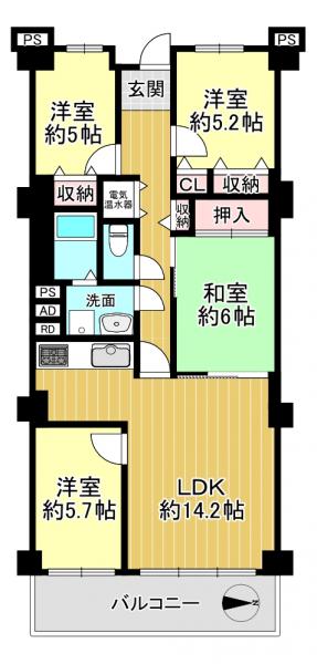 中古マンション 大津市蓮池町 JR湖西線唐崎駅 1,890万円