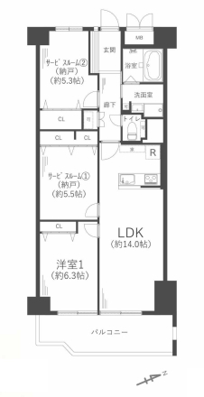 中古マンション 守口市京阪本通１丁目 大阪メトロ今里筋線太子橋今市駅 2,398万円