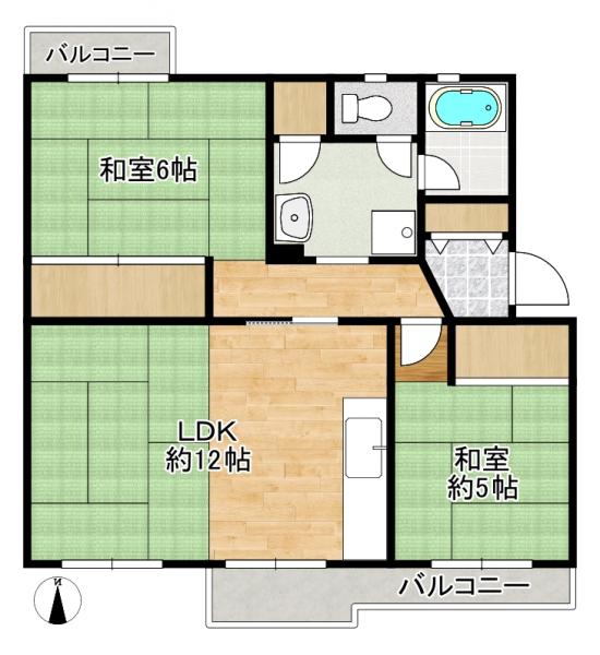 中古マンション 八幡市男山笹谷 京阪本線樟葉駅 620万円