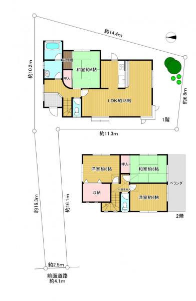 中古戸建 八幡市橋本栗ケ谷 京阪本線橋本駅 1,350万円
