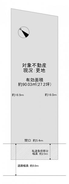 土地 京都市左京区松ケ崎小竹薮町 京都市営地下鉄烏丸線松ヶ崎駅 3,780万円