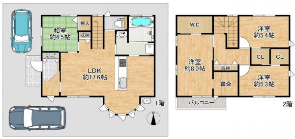 中古戸建 大津市大江5丁目28-40 JR東海道本線(米原〜神戸)瀬田駅 3,780万円