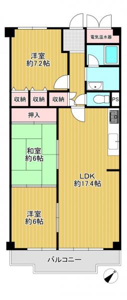 中古マンション 八幡市橋本栗ケ谷 京阪本線橋本駅 980万円