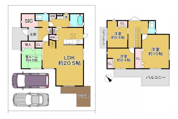 中古戸建 京田辺市山手南2丁目 JR学研都市線松井山手駅 2,890万円