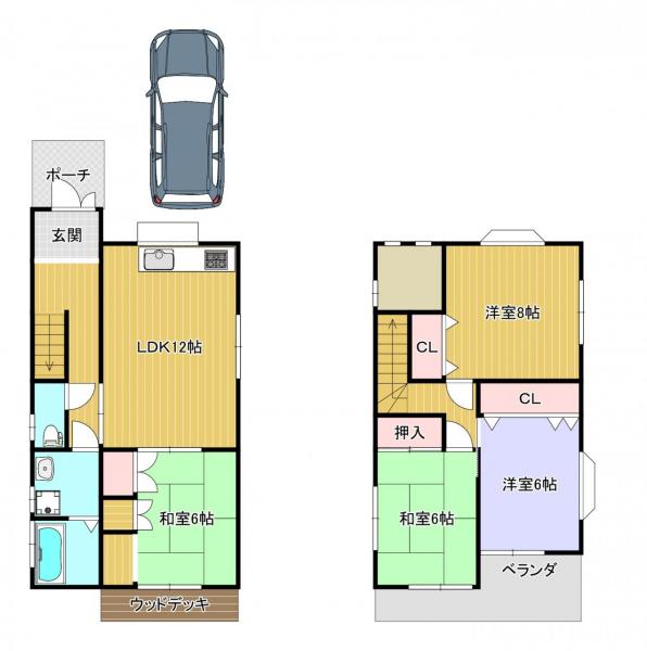 一戸建て 枚方市村野東町 京阪交野線村野駅 10万円