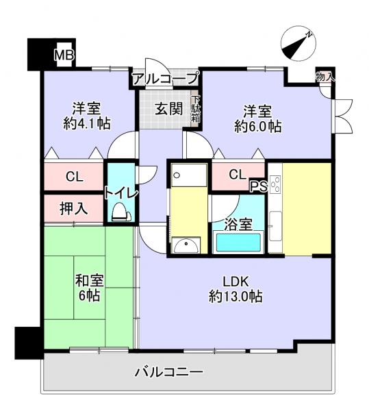 中古マンション 京都市左京区北白川東久保田町 京阪鴨東線出町柳駅 3,980万円