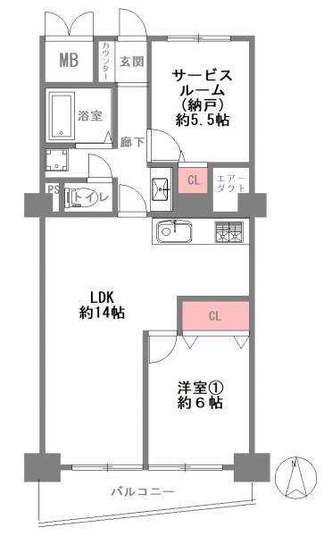 中古マンション 大阪市西区新町4丁目 大阪メトロ長堀鶴見緑地線西長堀駅 2,498万円