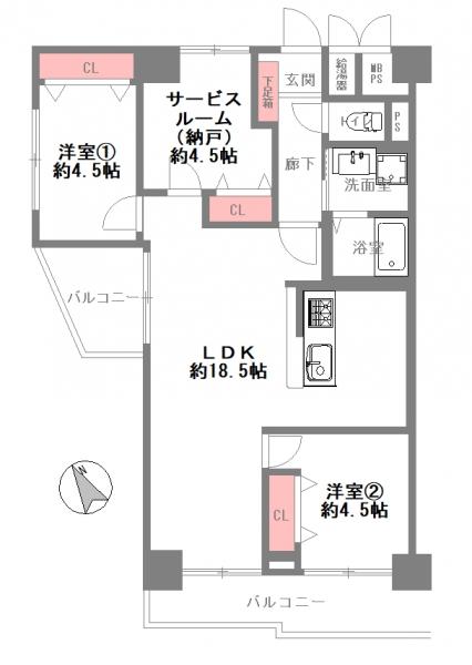 中古マンション 大阪市港区磯路3丁目 大阪メトロ中央線弁天町駅 2,898万円